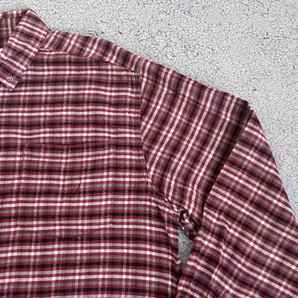 Mountain Khakis Heavy Duty Flannel Mens L Button Up Shirt Logo 100% Cotton - Picture 5 of 16